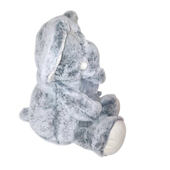 2018 ANIMAL ADVENTURE ELEPHANT MOM & BABY PLUSH STUFFED TOY 16" & 7" - Picture 4 of 7